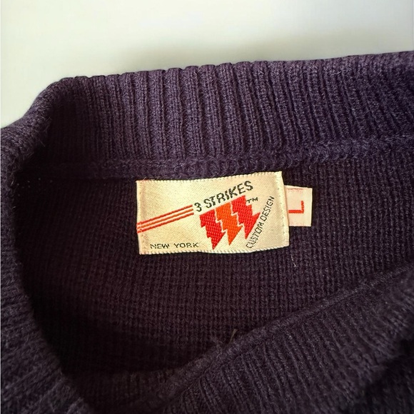 BMW Men's Navy Promotional Sweater Acrylic 80s - Picture 4 of 9